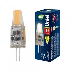 лампа светодиодная uniel g4 led-jc-12/1,5w/ww/cl