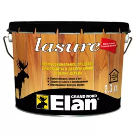 лазурь elan долговечная бесцветная 2,3л