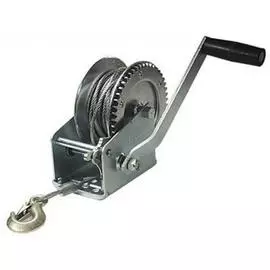 Лебедка шестеренчатая 1200 кгс.(сталь.трос 10м) (АвтоDело)(43620)