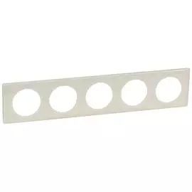 Legrand Celiane2 Слоновая кость глянец Рамка 5-ая (2+2+2+2+2 мод)