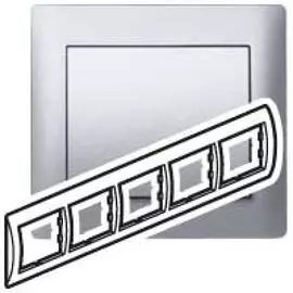Legrand Galea Life Алюминий Рамка 5-я, горизонтальная