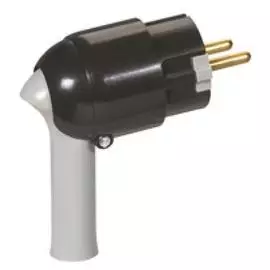 Legrand Элиум Черный Вилка 2Р+Е, 16А, с рычагом, пластик