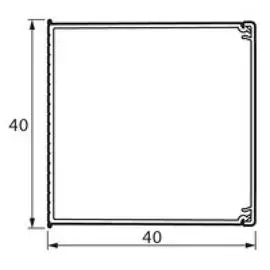 Legrand Metra Мини-канал пластик 40x40мм (2м)
