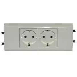 Legrand Mosaic Розетка DLP65 н.ст. 2X2К+З б/заж.