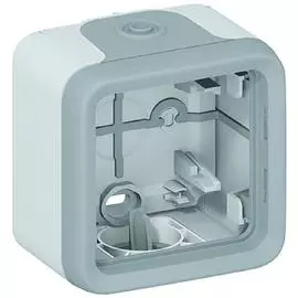 Legrand Plexo Серый Монтажная коробка 1-ая для наружного монтажа IP55