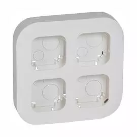 Legrand Quteo Бел 4пост.рамка накл.монтажа