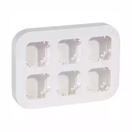 Legrand Quteo Бел 6пост.рамка накл.монтажа