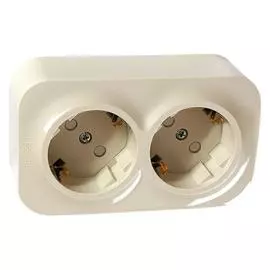 Legrand Quteo Беж Розетка 2-я с/з с шт
