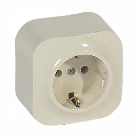 Legrand Quteo Беж Розетка с/з