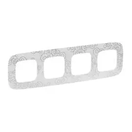 Legrand Valena ALLURE Нарцисс хром Рамка 4-ая