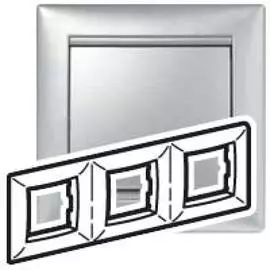 Legrand Valena Алюминий Рамка 3-ая гориз