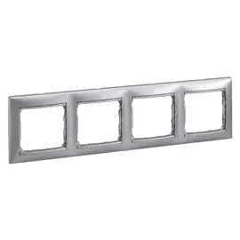 Legrand Valena Алюминий Рамка 4-ая гориз
