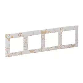 Legrand Valena LIFE Ампир белый Рамка 4-ая