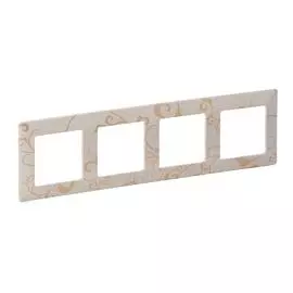 Legrand Valena LIFE Ампир бежевый Рамка 4-ая