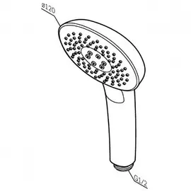 лейка для душа am.pm spirit v2.0 с 3 функциями f0270a000