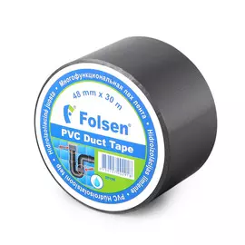 лента гидроизоляционная folsen 48мм*30м, серая