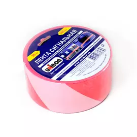 лента сигнальная 50мм*150м бело-красная unibob