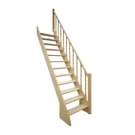 Лестница деревянная, прямая, ЛЕС-12
