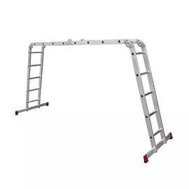 лестница-трансформер (2 секции по 5 ступеней, 2 секции по 4 ступени) макс. высота 5,2 м, 150кг, krau
