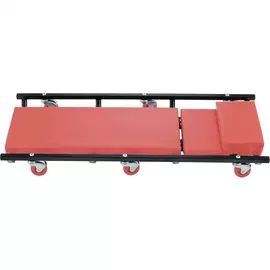 Лежак ремонтный на 6-ти колесах, 1030 х 440 х 120 мм, поднимающийся подголовник MATRIX 567455