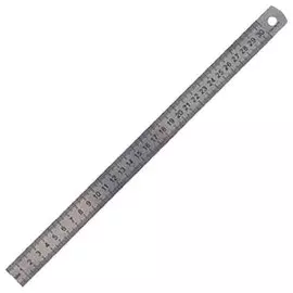 линейка 300мм стальная /р/ 30561