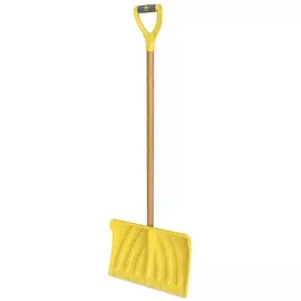 Лопата снеговая 450*330мм с оцинк.планкой и дерев.черенком, Норд 8112-00