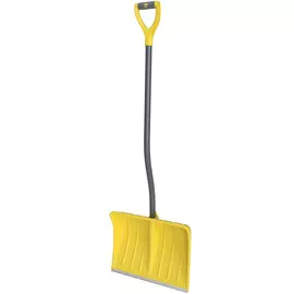 Лопата снеговая 500*390мм с алюм.планкой и стальным черенком, Викинг 9287-00
