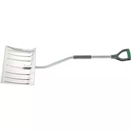 Лопата снеговая алюминиевая 465 х 340 мм, металлический эргономичный черенок, Palisad