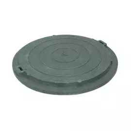 люк канализационный, ecoteck, полимерно-композитный, зеленый, 75 см