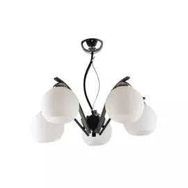 люстра hiper anna h015-5 е27 5x60вт ip20 венге/хром