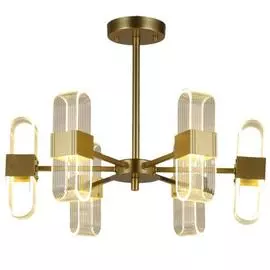 люстра hiper ice h820-3 led 6*12вт ip20 золото