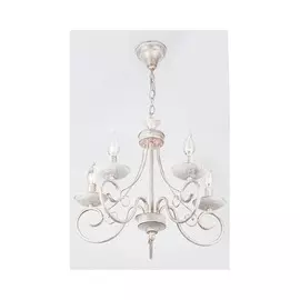 люстра подвесная eurosvet provence 22404/5 e14 5x40вт ip20 белый с золотом