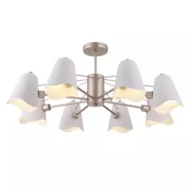 люстра подвесная freya manon fr5037pl-08s е14 8x40вт ip 20 золото