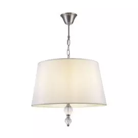 люстра подвесная freya milena fr5679pl-03n е14 3x60вт ip 20 никель