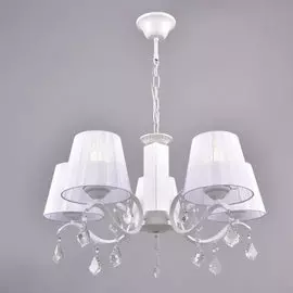 Люстра подвесная РОССвет Азалия РС21015 WT/5P Е27 5x60Вт IP20