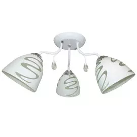 Люстра подвесная РОССвет РС20684 WT+CR/3C Е27 3x60Вт IP 20