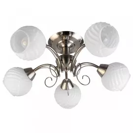 люстра потолочная dana tl3560x-05sn toplight, матовый никель, e27, 5*60w