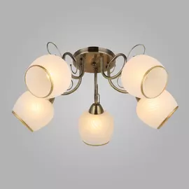 Люстра потолочная Eurosvet Brooksy 30159/5 Е27 5x40Вт IP 20 античная бронза