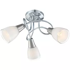 люстра потолочная globo 63177-3, хром, e14, 3*40w