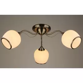 люстра потолочная hiper betty h022-3 е27 3x60вт ip 20 матовая бронза