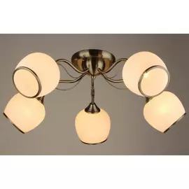 люстра потолочная hiper betty h022-5 е27 5x60вт ip 20 матовая бронза