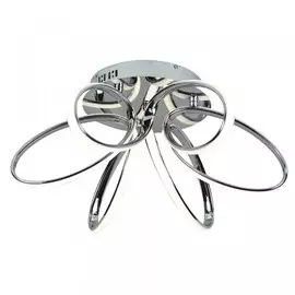 люстра потолочная hiper crown h818-3 led 138вт ip 20 хром