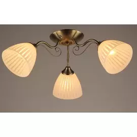люстра потолочная hiper nancy h023-3 е27 3x60вт ip 20 матовая бронза