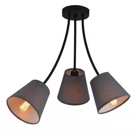 люстра потолочная hiper wendy h059-3 е27 3x60вт ip 20 коричневый