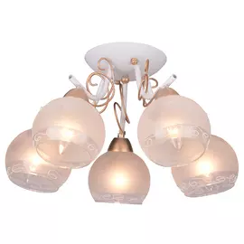 люстра потолочная melissa tl3790x-05wh toplight, белый, e14, 5*40w