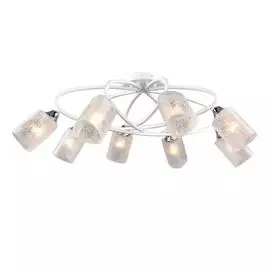 люстра потолочная россвет кадриль рс20955 wt+cr/8c е27 8x60вт ip 20