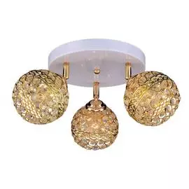 люстра потолочная россвет модерн рс16429 wt+fg/3c е27 3x60вт ip 20