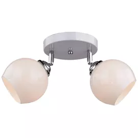 люстра потолочная россвет модерн рс16436 wt+cr/2c е27 2x40вт ip20