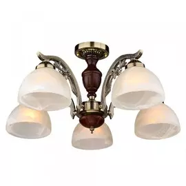 люстра потолочная россвет рс17860 ab/5c е27 5x60вт ip 20