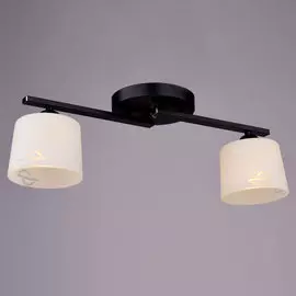 Люстра потолочная РОССвет РС18260 BK+CR/2C Е27 2x60Вт IP20